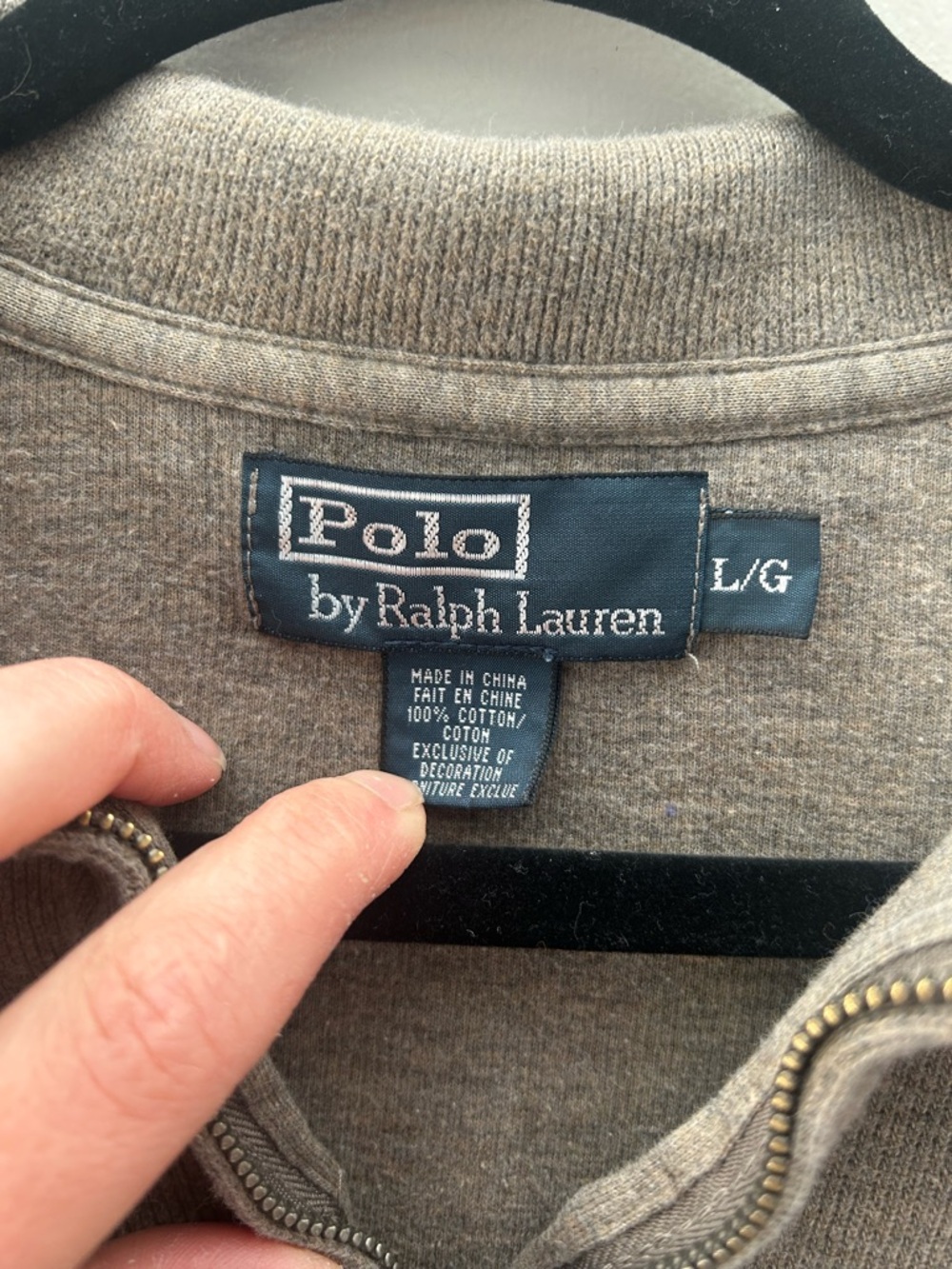 Polo by Ralph Lauren Vintage Half-Zip Preppy Polo Cotton Knit Unisex Pullover - Picture 3 of 5